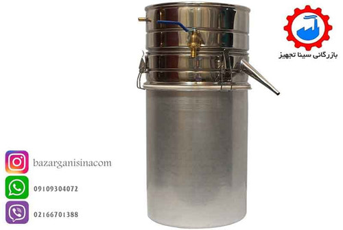 عکس اصلی دستگاه عرقگیری یا گلابگیری 20 لیتری لوله کوتاه