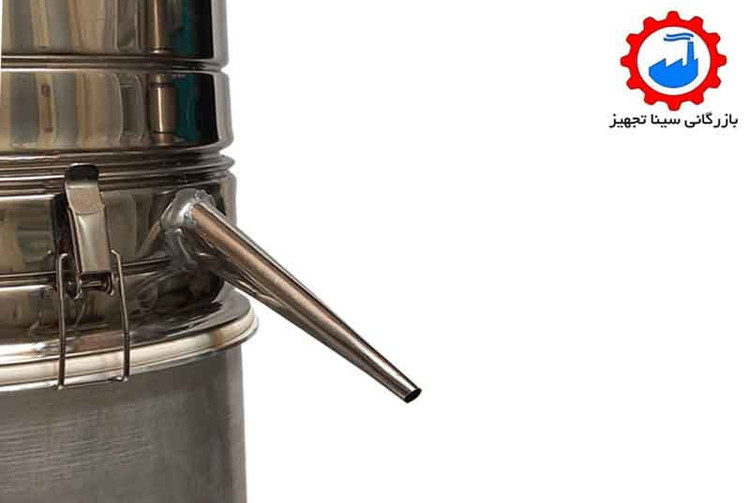 عکس سوم دستگاه تقطیر خانگی ( عرق گیری گلاب گیری) 20 لیتری لوله کوتاه