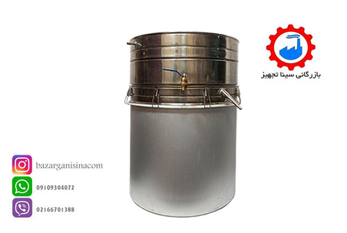 دستگاه عرق گیری یا گلاب گیری 180 لیتری لوله کوتاه عکس اصلی