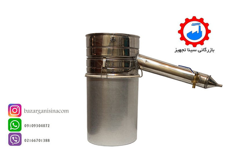 دستگاه عرق گیری یا گلاب گیری 20 لیتری لوله بلند عکس اصلی