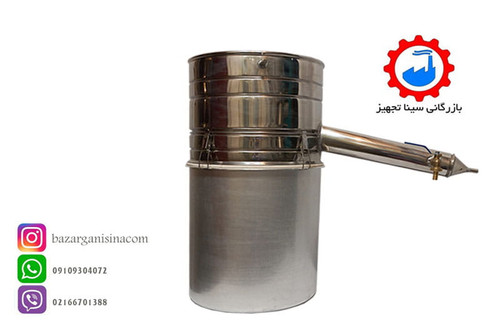 دستگاه عرق گیری و گلاب گیری 40 لیتری لوله بلند عکس اصلی