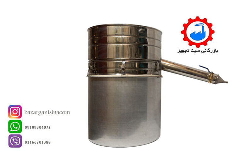 دستگاه عرق گیری یا گلاب گیری 180 لیتری لوله بلند عکس اصلی