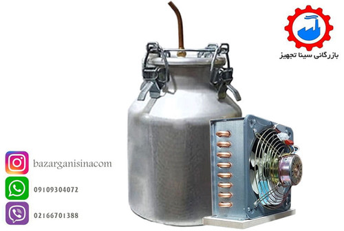 دیگ عرقگیری یا گلابگیری برقی 20 لیتری جهت تقطیر به همراه کندانسور مسی