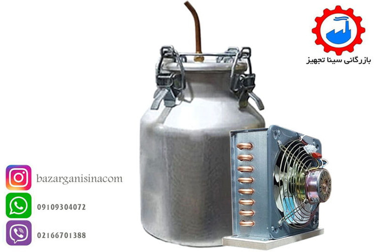 دیگ عرقگیری یا گلابگیری برقی 20 لیتری جهت تقطیر به همراه کندانسور مسی