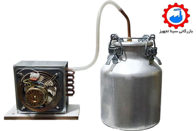 دستگاه عرق گیری یا گلاب گیری برقی 20 لیتری به همراه کندانسور و شلنگ سیلیکونی