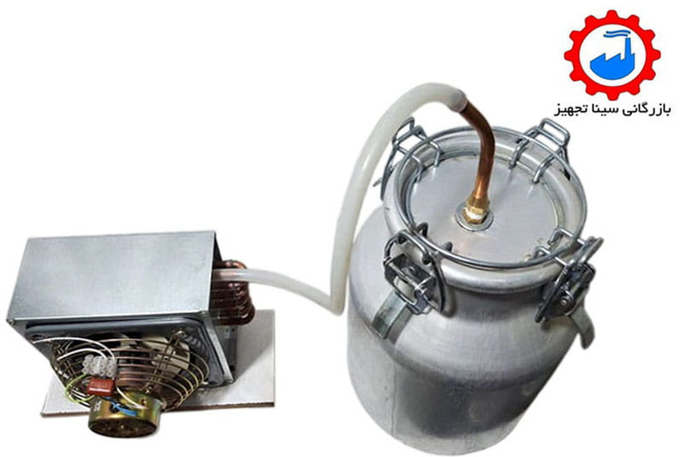 عرقگیر یا گلابگیر برقی 20 لیتری همراه با خنک کننده مسی جهت تقطیر