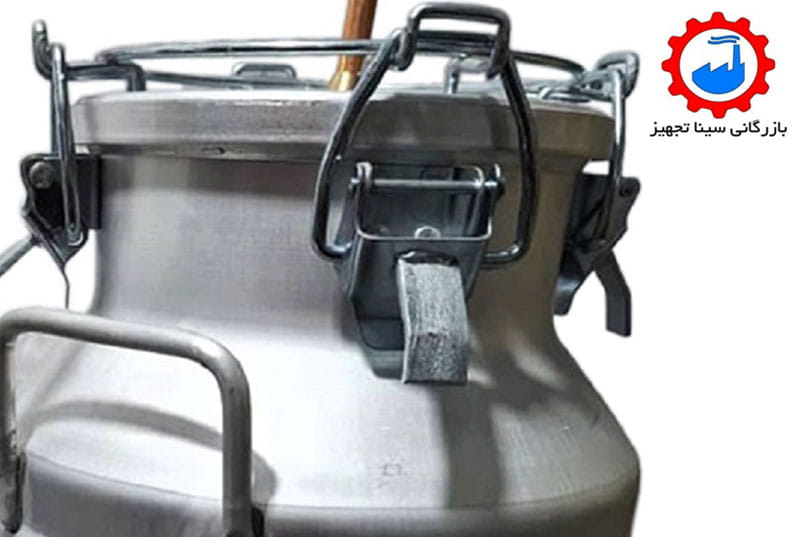 دیگ دستگاه تقطیر آلومینیومی 25 لیتری جهت عرق گیری یا گلاب گیری 4 بست دوبل