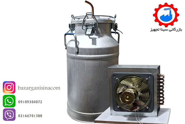 دستگاه عرق گیری یا گلاب گیری برقی 35 لیتری همراه با کندانسور مسی