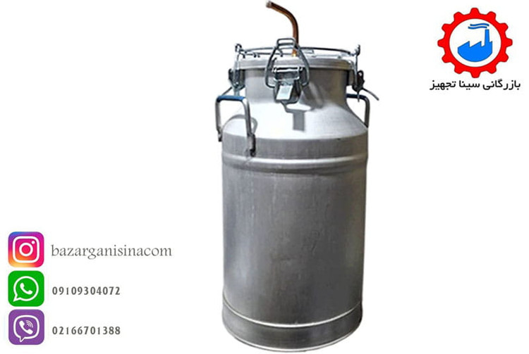 دیگ آلومینیومی مخصوص تقطیر جهت عرقگیر یا گلابگیر 35 لیتری