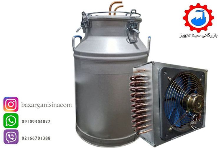 دستگاه عرق گیری یا گلاب گیری برقی 100 لیتری همراه با کندانسور مسی سایز 1 اسب