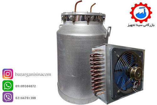 دستگاه عرق گیری یا گلاب گیری برقی 150 لیتری همراه با کندانسور مسی