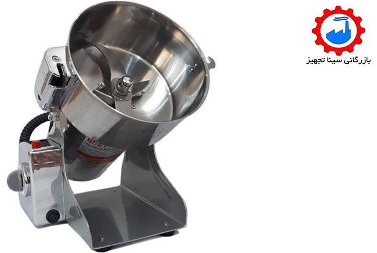 نمای تخلیه آسیاب ادویه جات نیمه صنعتی مخصوص عطاری نیم کیلویی بست مدل BEST 500A