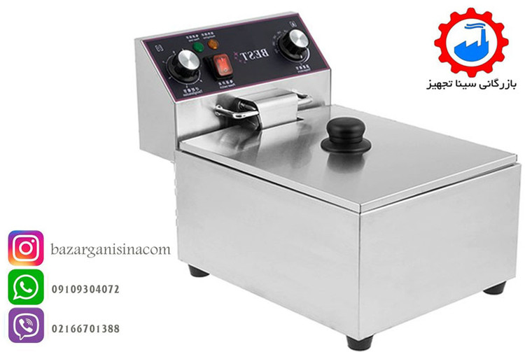 سرخ کن برقی تک لگن تمام استیل بست مدل BEST FB-1
