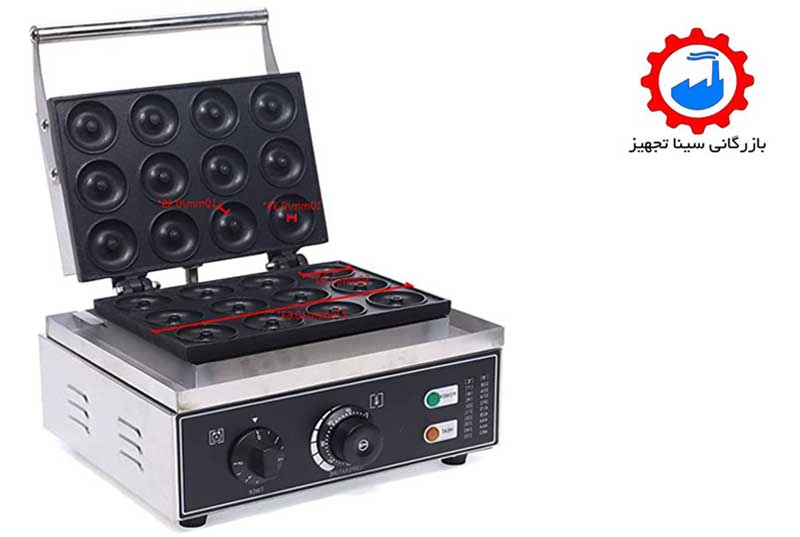 وافل ساز طرح دوناتی مدل (PFYX-12A-Best) - Image 3