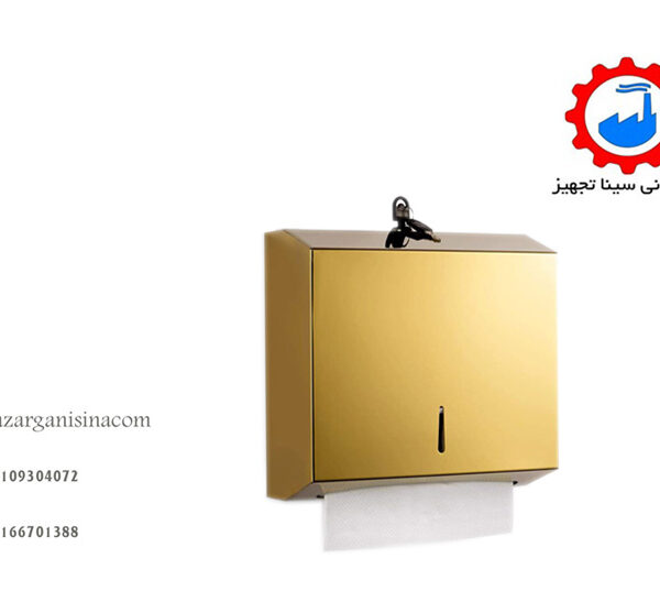 مخزن دستمال مربعی طلایی عکس اصلی 1