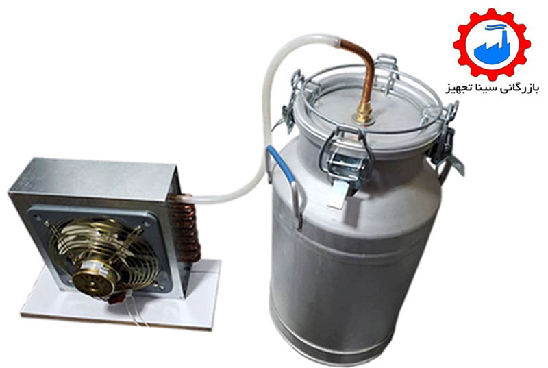 (4)سی لیتری دبه شیری با کندانسور